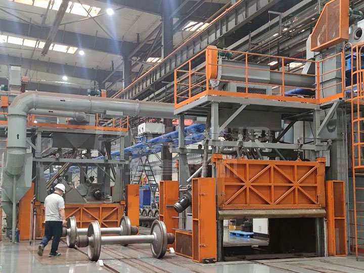 Оборудование для подготовки колесных пар перед дефектоскопией