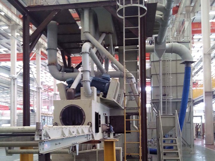 Оборудование для подготовки наружной поверхности стальных труб