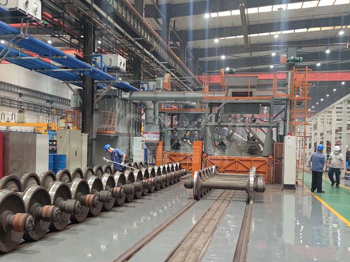 Дробеметная установка HQAMUR для железнодорожных ремонтных предприятий